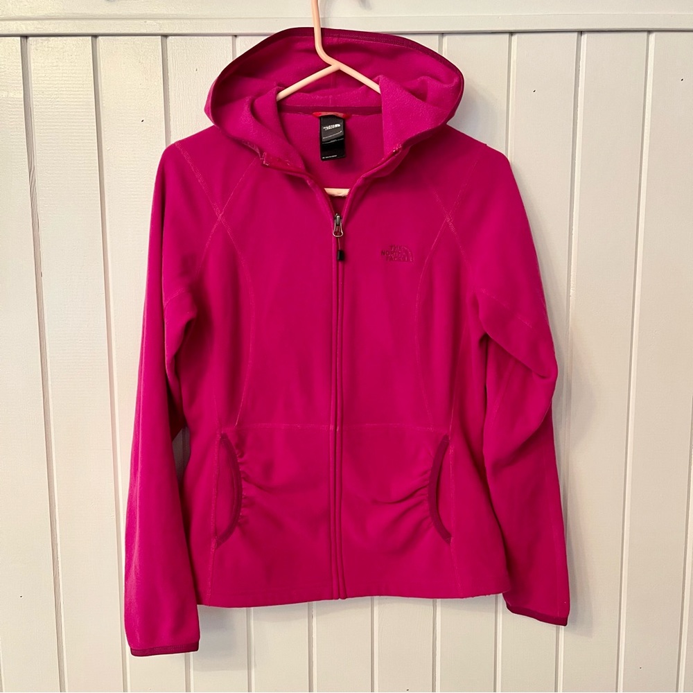 The North Face light weight fleece zip up hoodie jacket Women’s M
